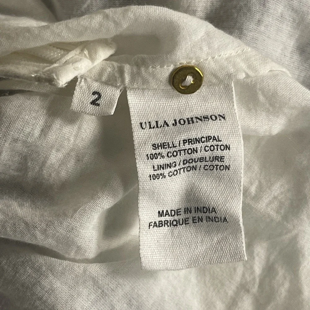 Ulla Johnson Bridget Embroidered  Tiered Mini Dress Womens 2 Victorian Boho - Picture 11 of 11